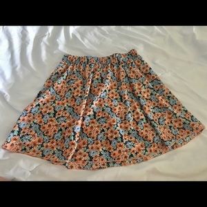 Flower Print Skirt